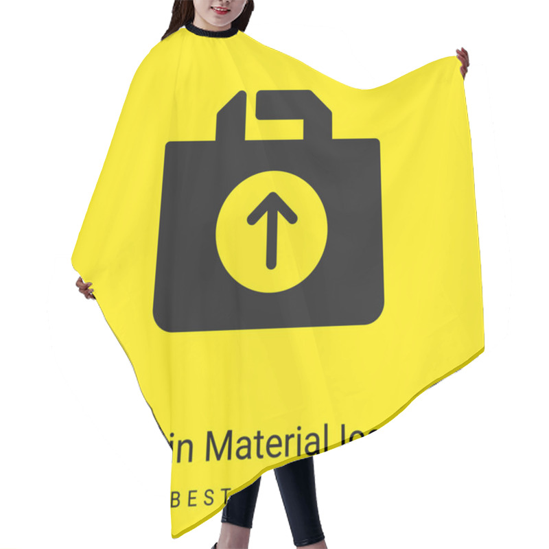 Personality  Bag Minimal Bright Yellow Material Icon Hair Cutting Cape