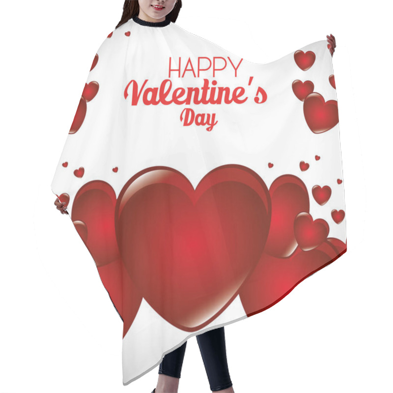 Personality  Happy Valentines Day Card Hair Cutting Cape