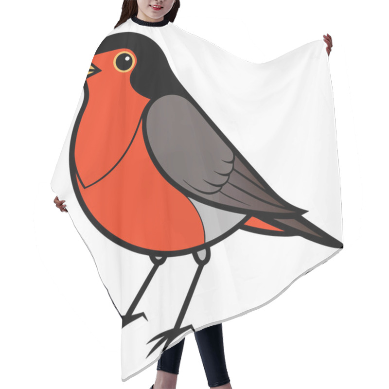 Personality  American Robin Birds Vector Illustration Hair Cutting Cape