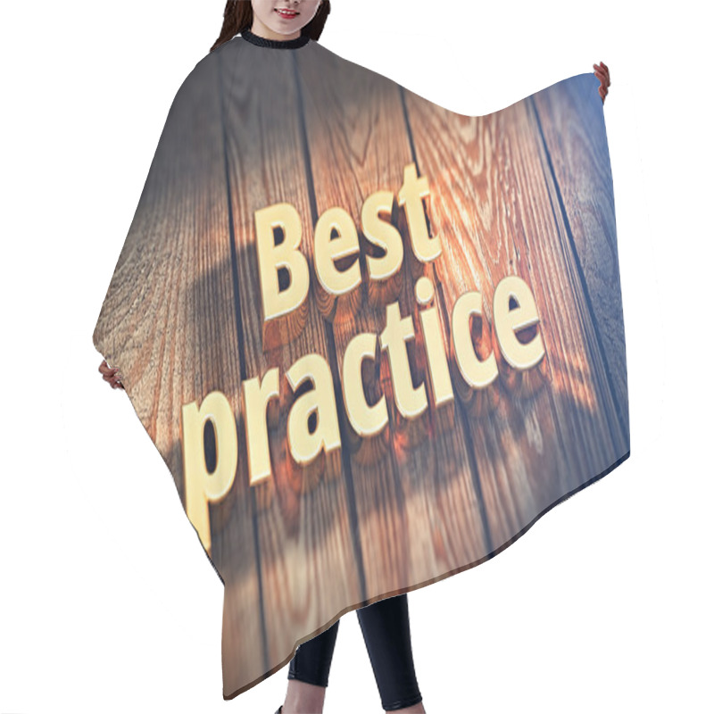 Personality  Phrase Best Practice On Wood Planks Hair Cutting Cape