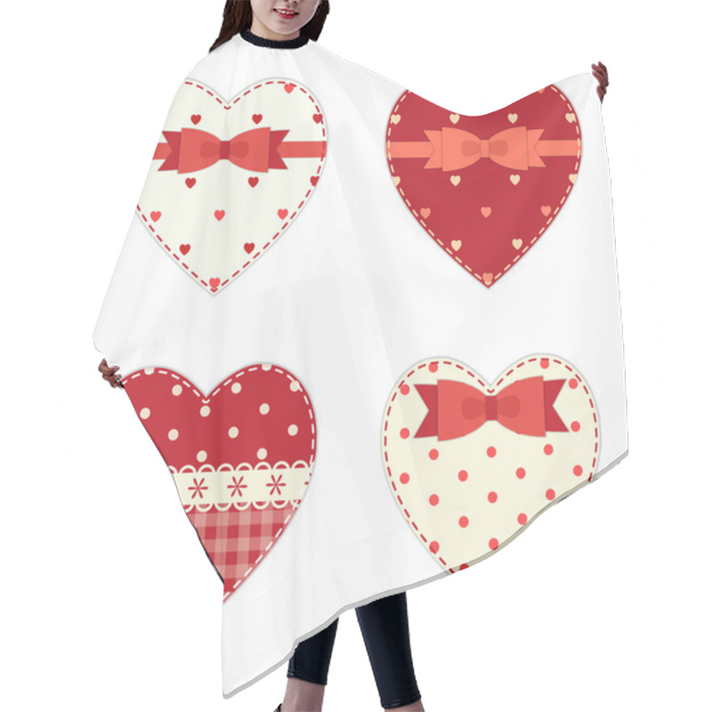 Personality  Cute Hearts Hair Cutting Cape