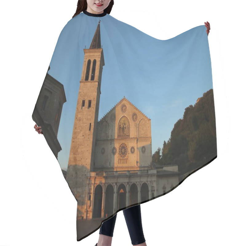 Personality  The Cathedral Of Spoleto At Sunset Hair Cutting Cape