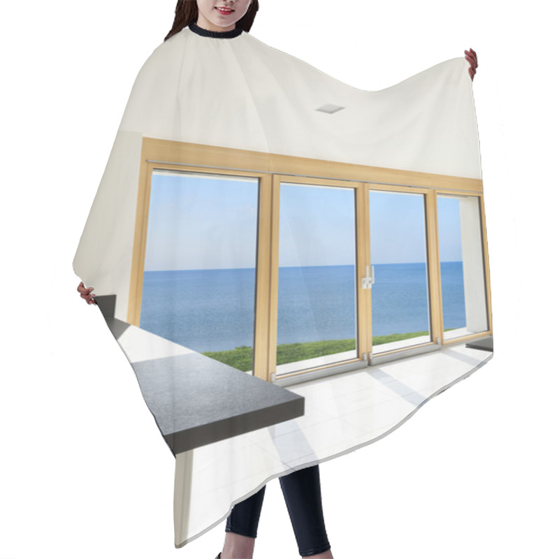 Personality  Home Interior,  Panoramic Window Hair Cutting Cape