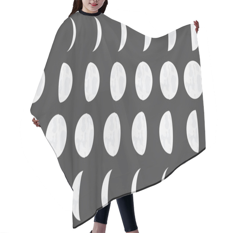 Personality  Flat Lunar Phases Hair Cutting Cape