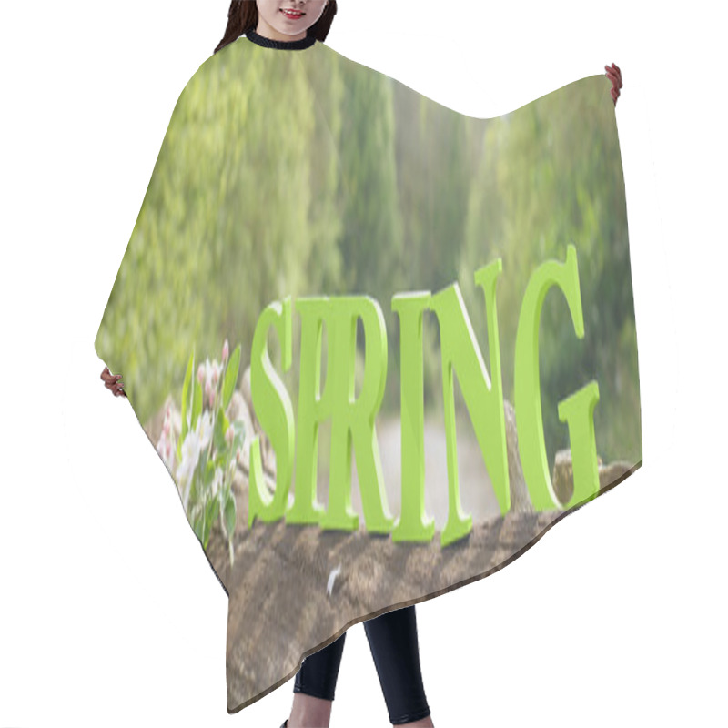 Personality  Spring Banner Hair Cutting Cape