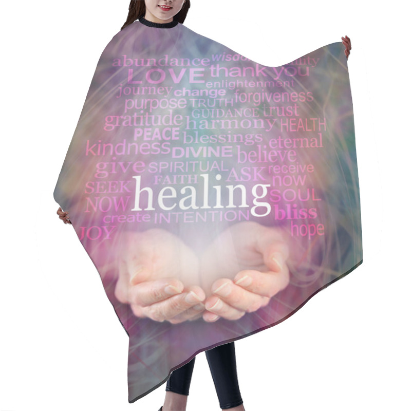 Personality  Receiving Healing Hair Cutting Cape