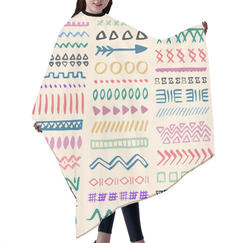 Personality  Borders Collection In Ethnic Style Hair Cutting Cape