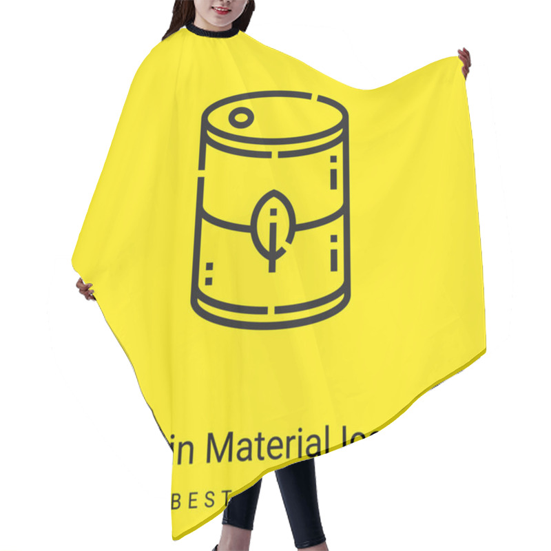 Personality  Biodiesel Minimal Bright Yellow Material Icon Hair Cutting Cape