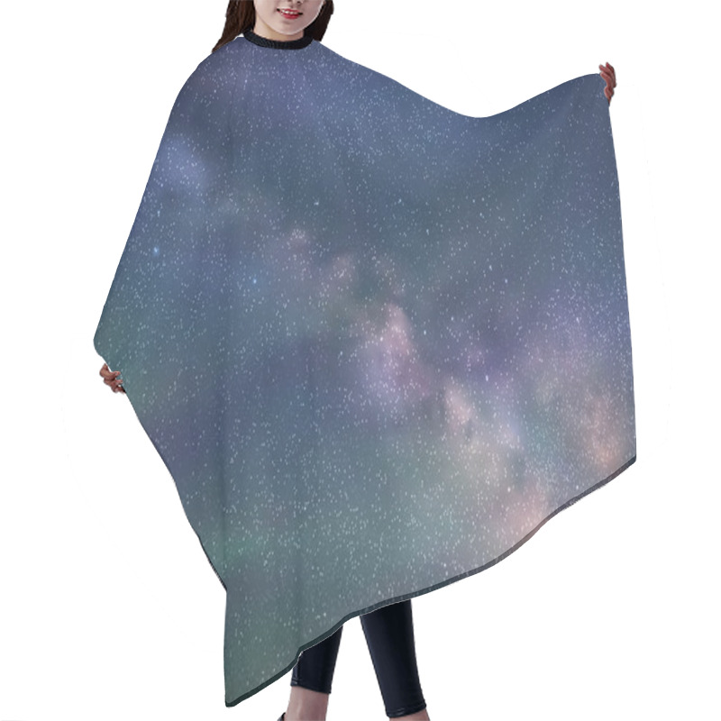 Personality  Abstract Picture With Beautiful Starry Sky, Milky Way And Northe Hair Cutting Cape