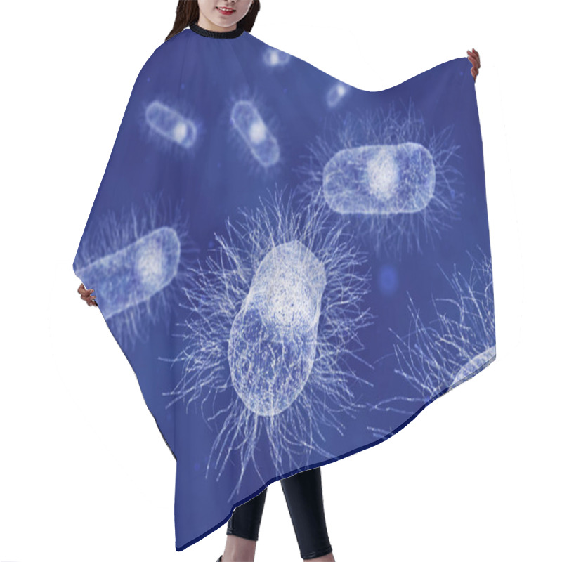 Personality  Escherichia Coli Bacteria Illustration Hair Cutting Cape