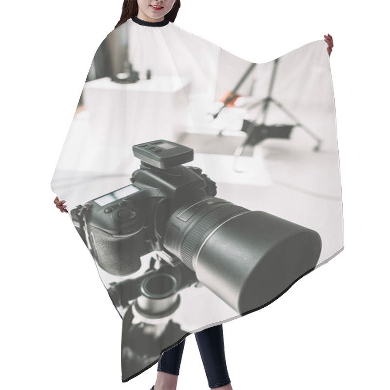 Personality  Digital Camera Hair Cutting Cape