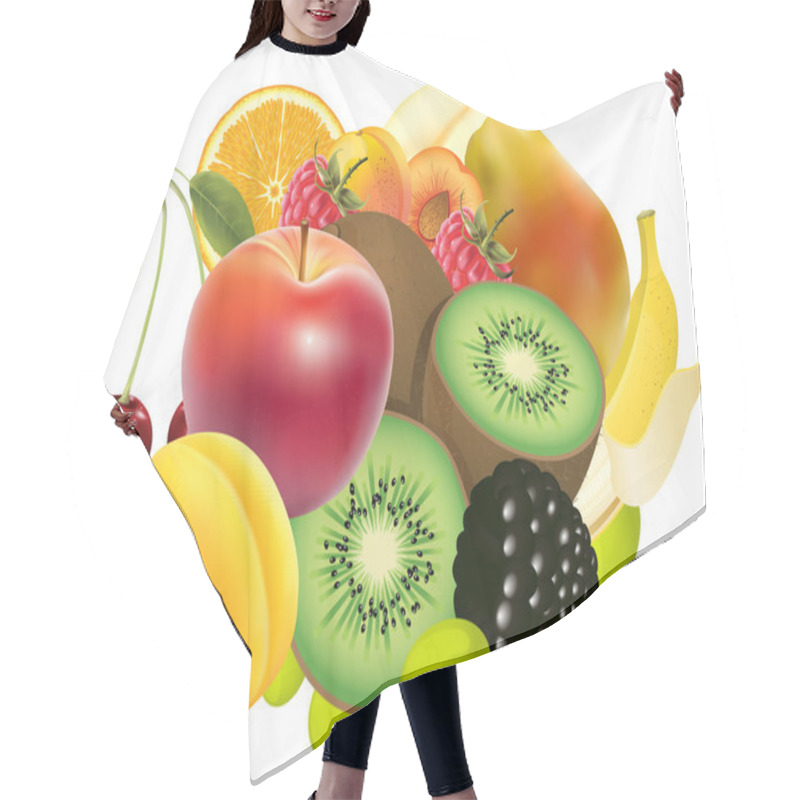 Personality  Variety Of Exotic Fruits Hair Cutting Cape