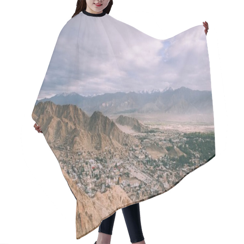 Personality  Old Medieval Town Cityscape In Indian Himalayas  Hair Cutting Cape