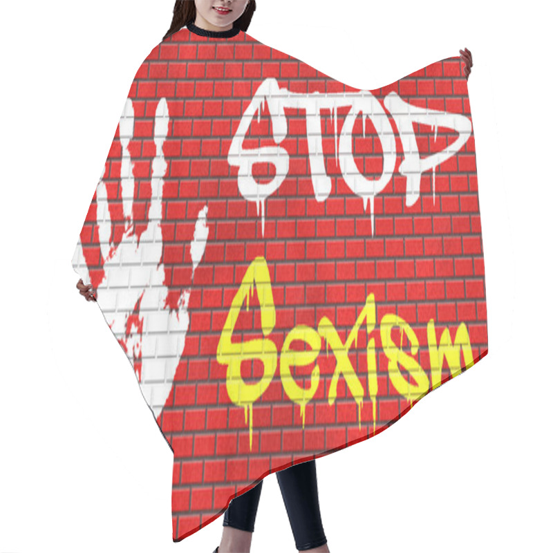 Personality  Stop Sexism Graffiti Hair Cutting Cape