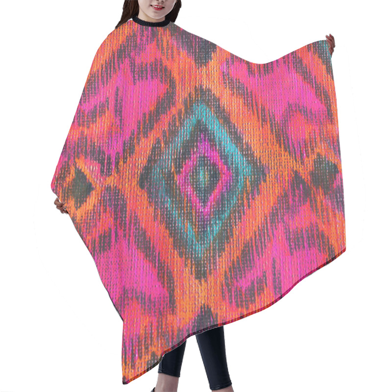 Personality  Seamless Ikat Pattern Hair Cutting Cape