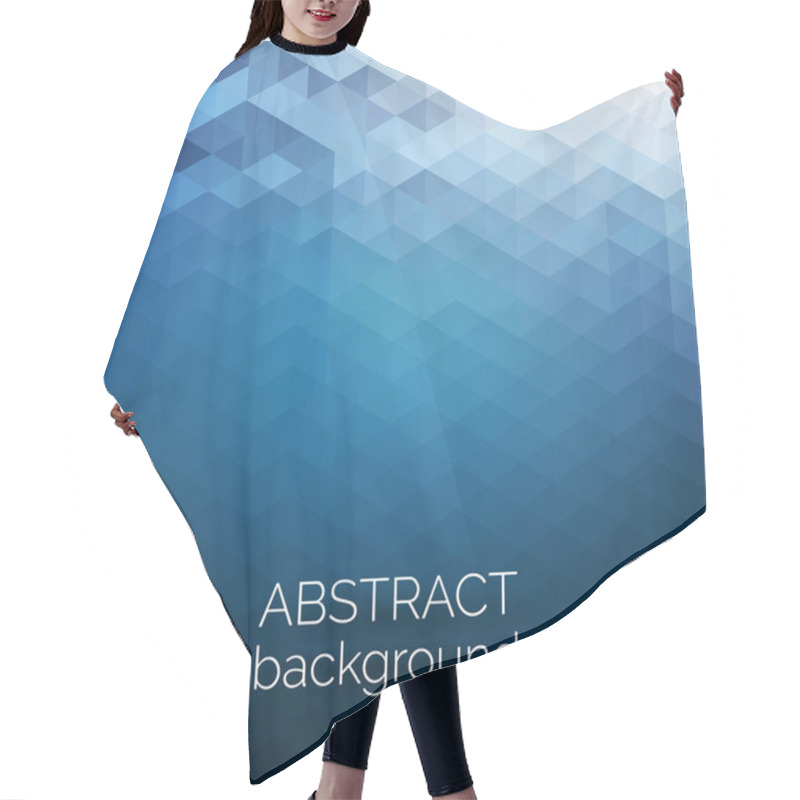 Personality  Abstract Triangles Pattern Background Hair Cutting Cape