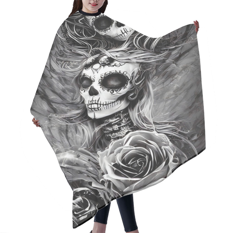 Personality  Goddess Of Death Painting Hair Cutting Cape