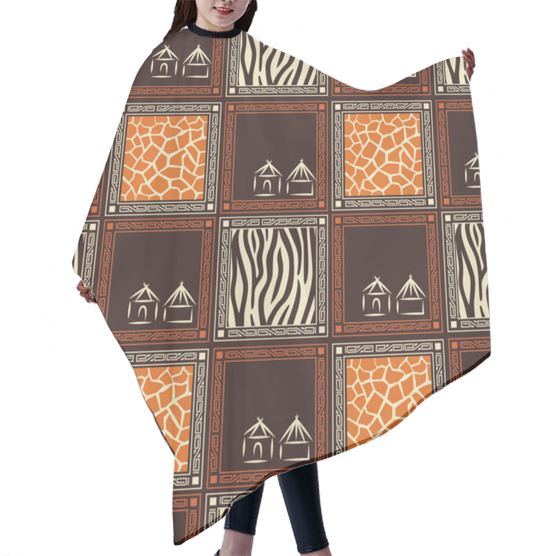 Personality  African Design. Hair Cutting Cape