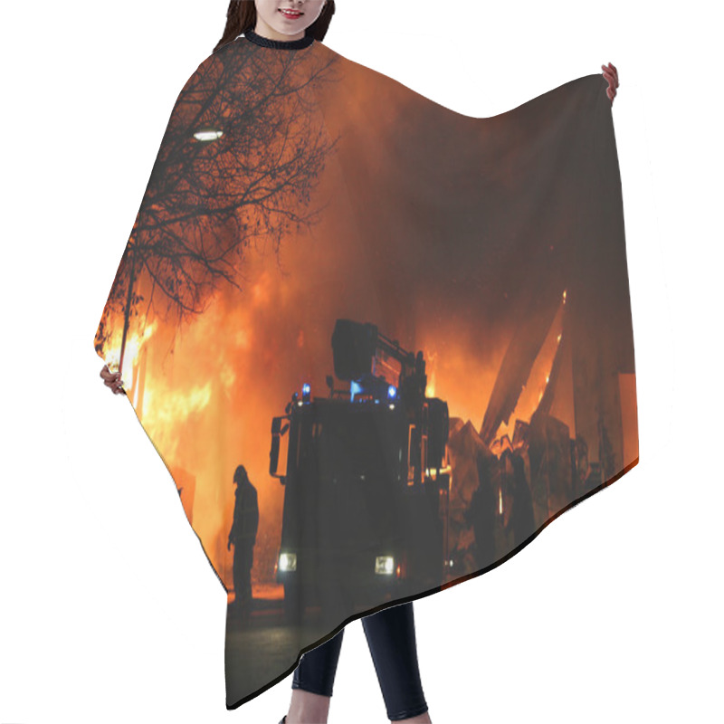 Personality  Firefighting Hair Cutting Cape