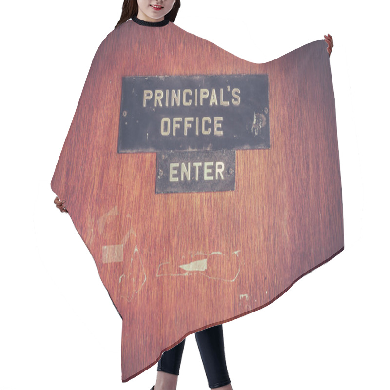 Personality  Retro Grunge Principal Office Hair Cutting Cape