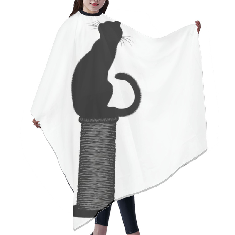 Personality  Minimalist Black Background With Soft Lighting Perfect For Design And Product Showcase Hair Cutting Cape