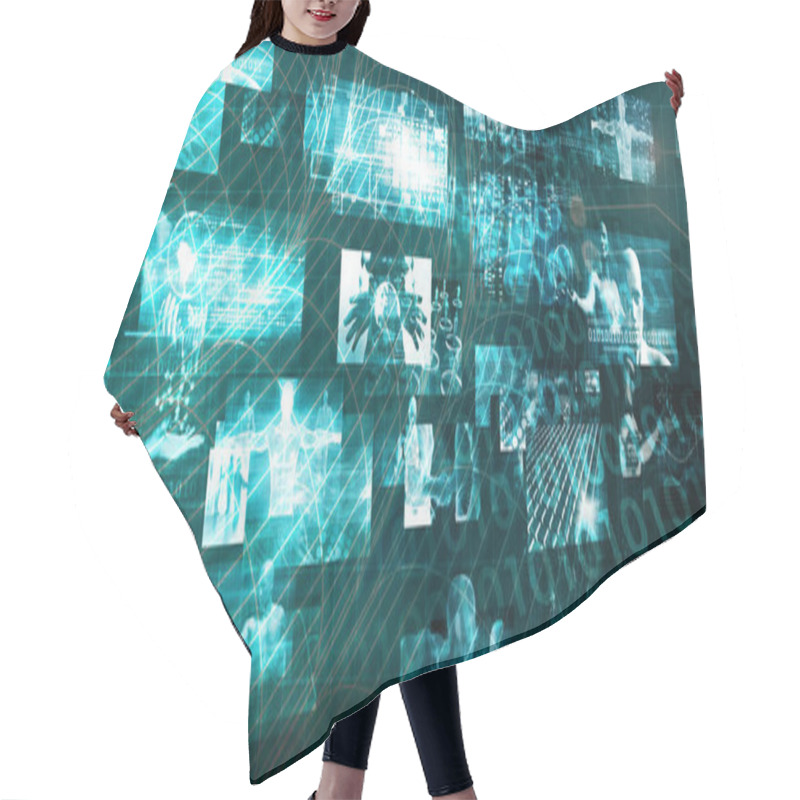 Personality  Medical Software Concept Art Hair Cutting Cape