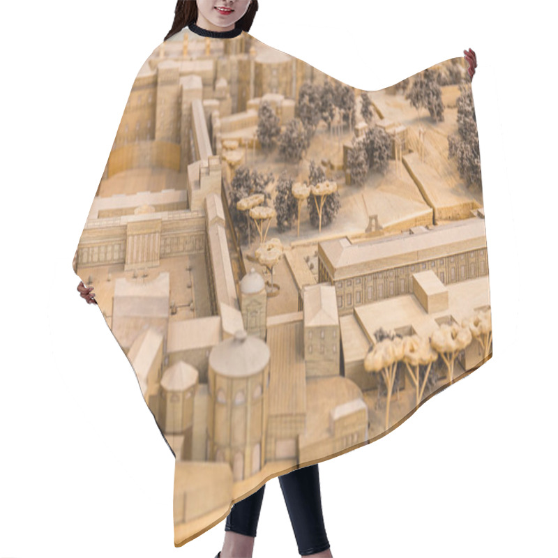 Personality  ROME, ITALY - JUNE 28, 2019: Maquette Of Ancient Rome In Vatican Museum Hair Cutting Cape