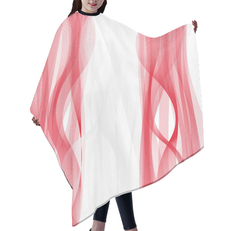 Personality  Wave Line Flag Of Peru Hair Cutting Cape