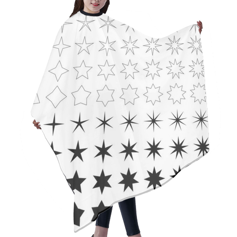 Personality  Star Set Hair Cutting Cape