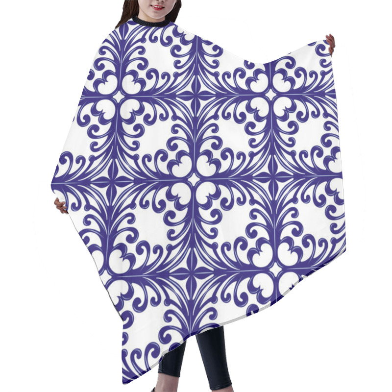 Personality  Italian Traditional Ornament, Floral Pattern Hair Cutting Cape