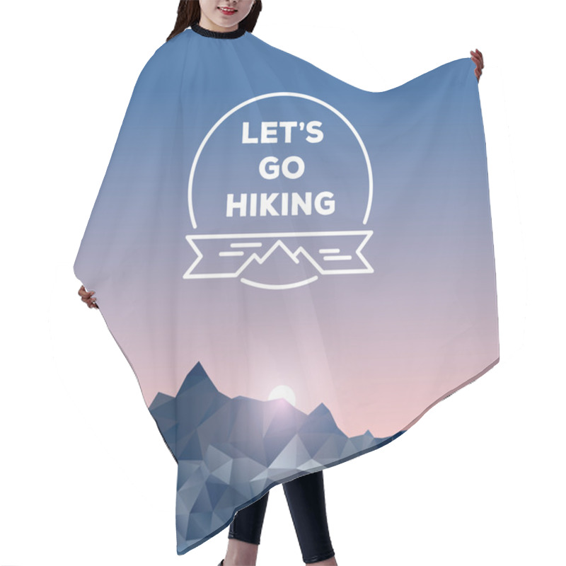 Personality  Polygonal Mountains Hair Cutting Cape