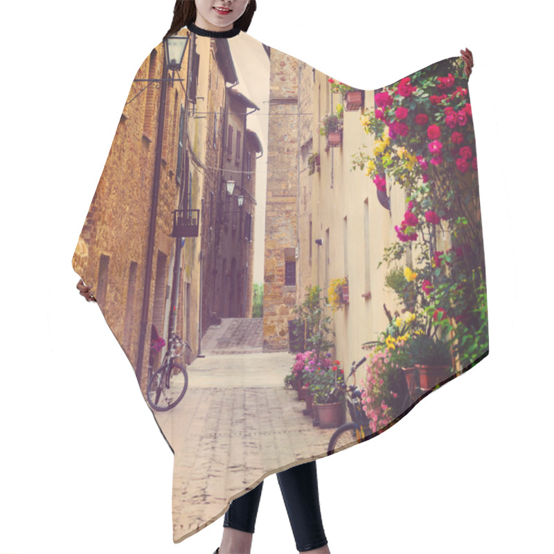 Personality  Street In Pienza Hair Cutting Cape