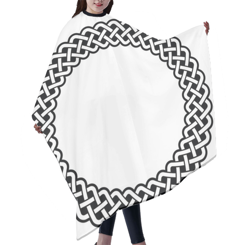 Personality  Celtic Round Frame, Border Pattern - Vector Hair Cutting Cape