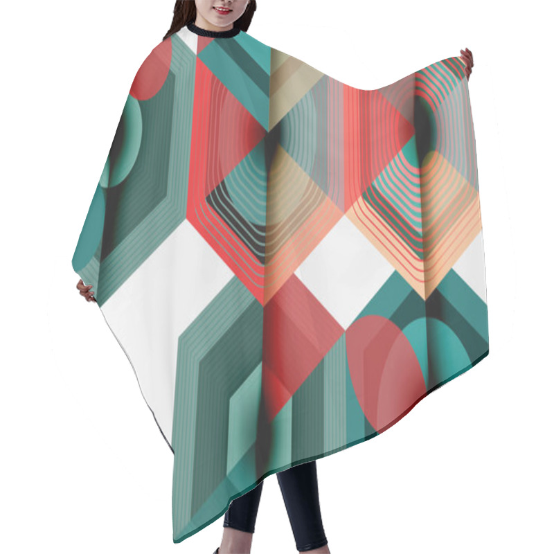 Personality  Hexagons, Diamonds Pattern. Geometric Repeating Hexagon Background Hair Cutting Cape