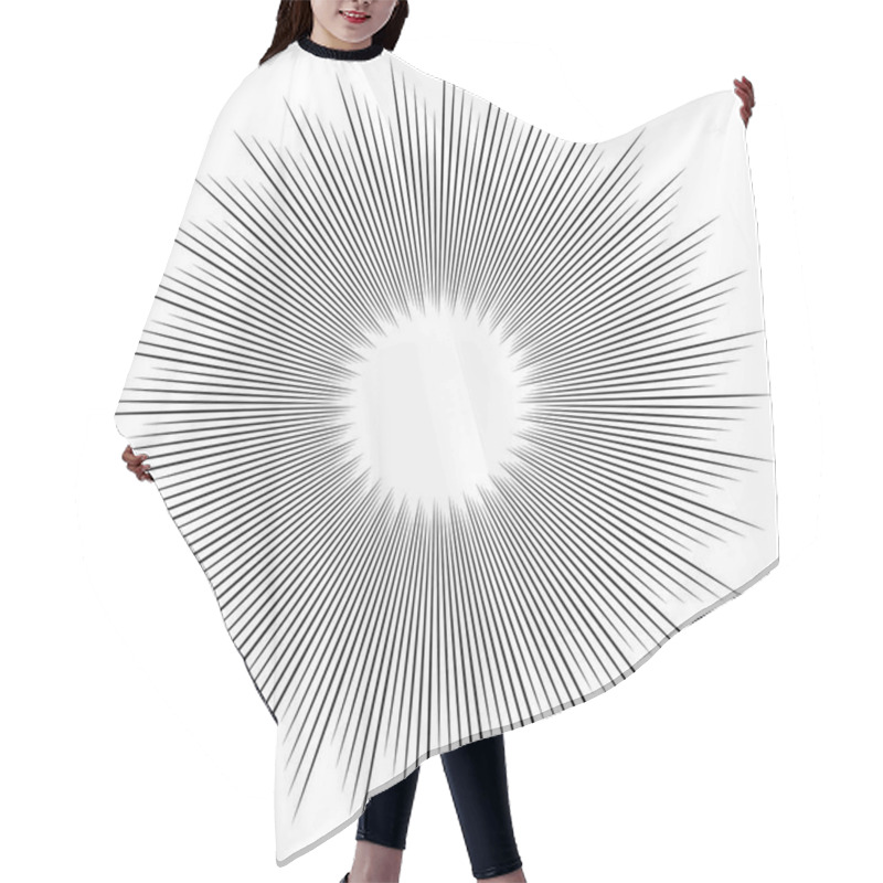 Personality  Abstract Circular Shape Hair Cutting Cape