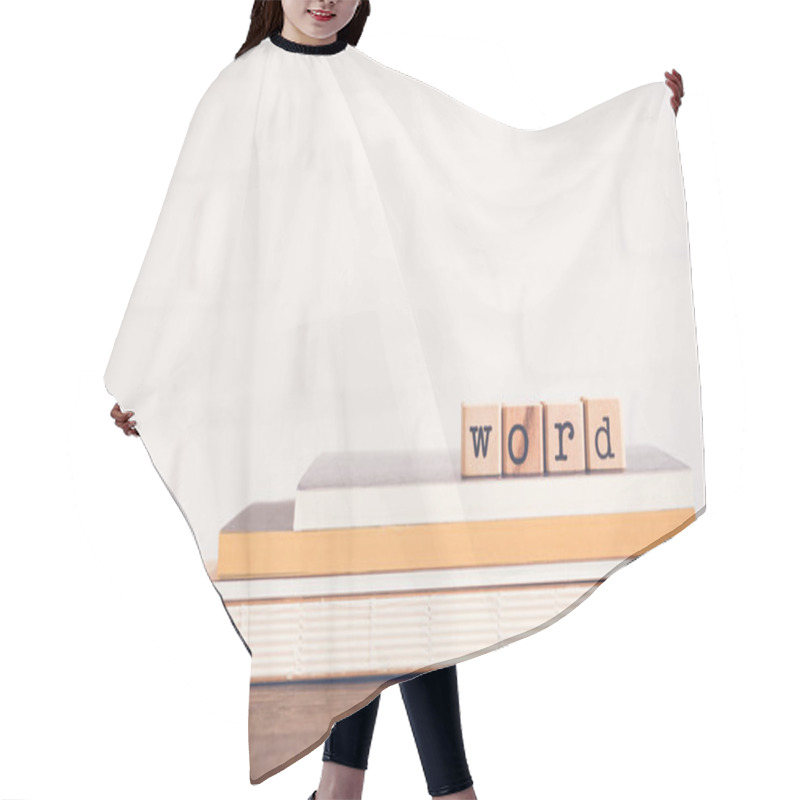 Personality  The Word Letters And Copy Space Background. Hair Cutting Cape