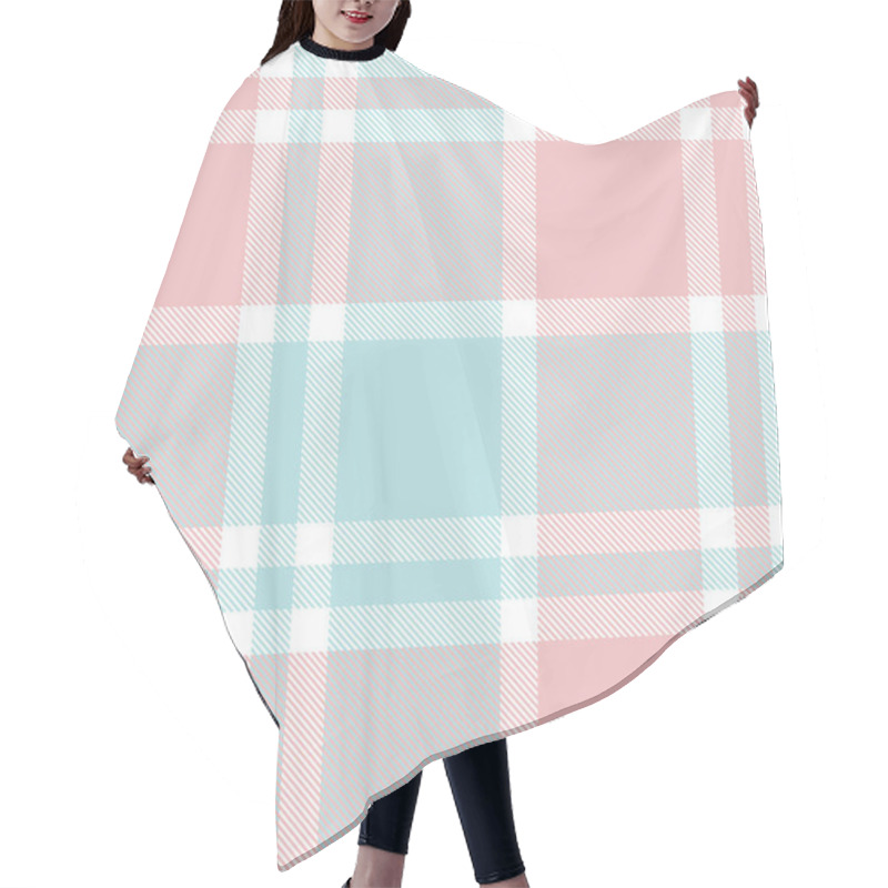 Personality  Classic Modern Plaid Tartan Seamless Pattern Hair Cutting Cape