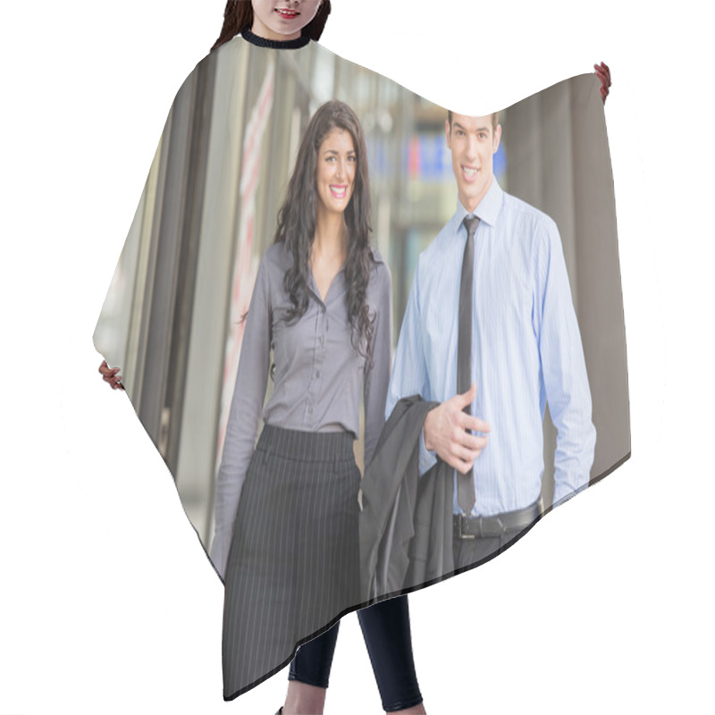 Personality  Young Business Partners Hair Cutting Cape