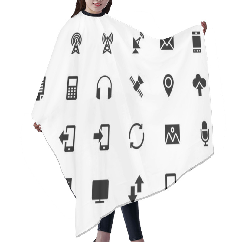 Personality  Communication Vector Icons 1 Hair Cutting Cape