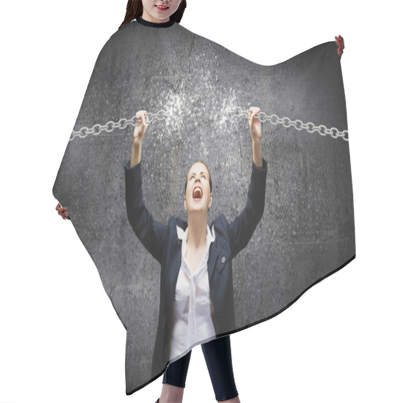 Personality  Aggressive Businesswoman Hair Cutting Cape