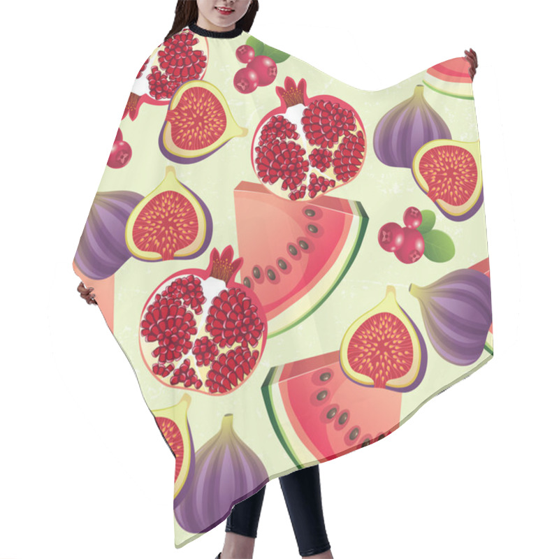 Personality  Fruit Seamless Hair Cutting Cape