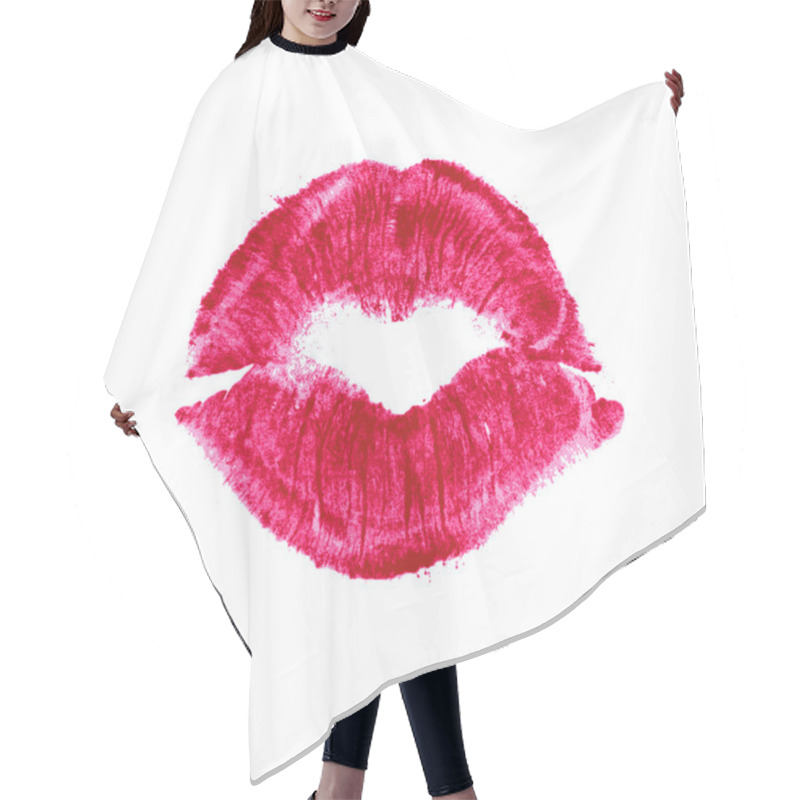 Personality  Realistic Lipstick Kiss Hair Cutting Cape