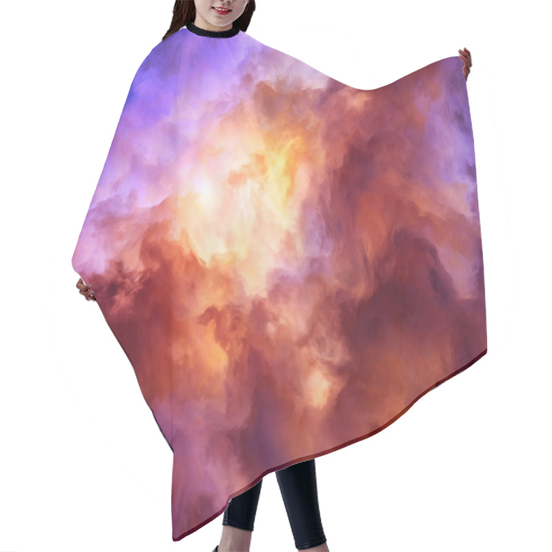 Personality  Vortext Fantasy Storm Painting Hair Cutting Cape