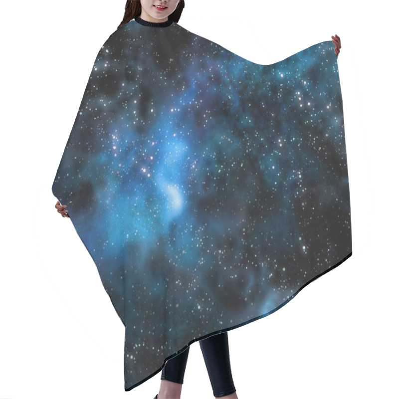 Personality  Starry Deep Outer Space Nebula And Galaxy Hair Cutting Cape