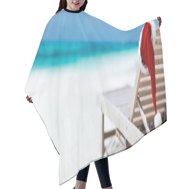 Personality  Christmas Beach Vacation Hair Cutting Cape