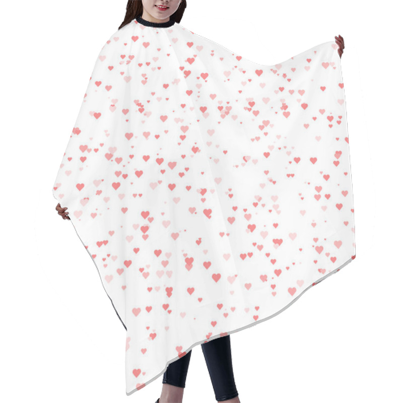 Personality  Seamless Heart Pattern Background Hair Cutting Cape