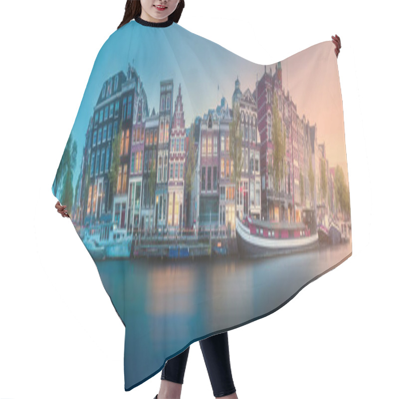 Personality  River, Canals And Traditional Old Houses Amsterdam Hair Cutting Cape