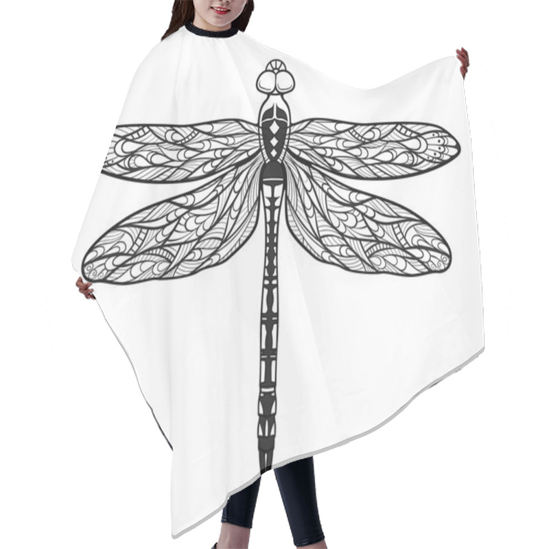 Personality  Dragonfly Hair Cutting Cape