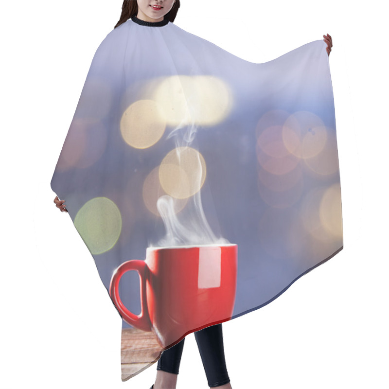 Personality  Steaming Cup Of Coffee Hair Cutting Cape