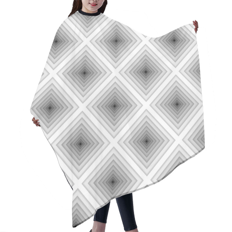 Personality  Diamond Seamless Background, Modern Geometric Pattern Hair Cutting Cape